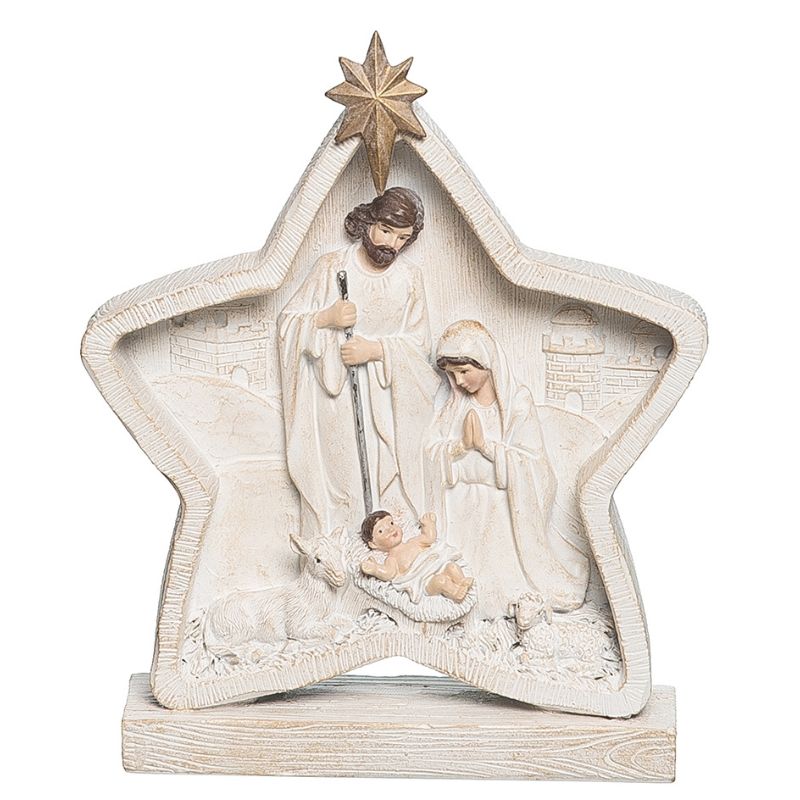 Star w/Holy Family Decor